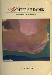 Cover of A Writer's reader by Donald Hall