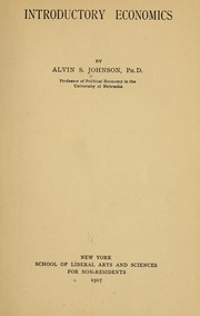 Cover of Introductory economics by Alvin Saunders Johnson