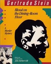Front cover of Blood on the dining-room floor by Gertrude Stein
