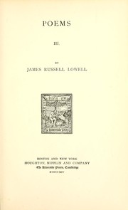 Cover of The writings of James Russell Lowell by James Russell Lowell