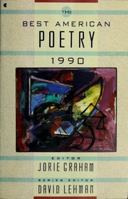 Front cover of The Best American Poetry 1990 by Jorie Graham