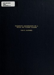Front cover of Diagnostic measurements on a reflex arc plasma column by Dan R. McDaniel