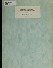 Front cover of Large angle scattering of lithium ions by helium atoms by Thomas Oliver Bush