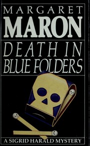 Front cover of Death in blue folders by Margaret Maron