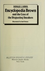 Front cover of Encyclopedia Brown and the case of the disgusting sneakers by Donald J. Sobol