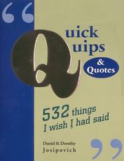 Cover of Quick quips & quotes by Daniel Josipovich