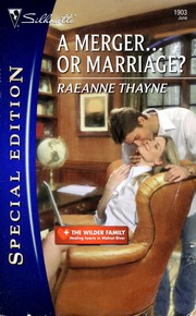 Front cover of A Merger...Or Marriage? by RaeAnne Thayne