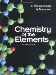 Front cover of Chemistry of the Elements by N. N. Greenwood