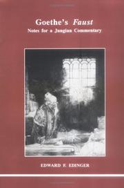 Cover of Goethe's Faust by Edward F. Edinger