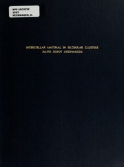 Front cover of Interstellar material in globular clusters by David Dupuy Heerwagen