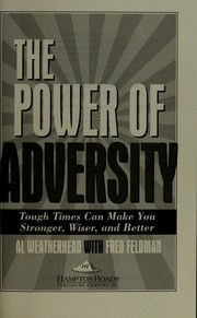 Front cover of The power of adversity by Al Weatherhead