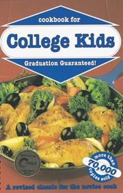 Front cover of Cookbook for college kids by Sheila McDougall