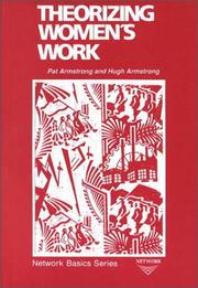 Cover of Theorizing women's work by Armstrong, Pat