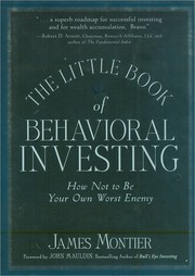 Cover of Little book of behavioral investing by James Montier