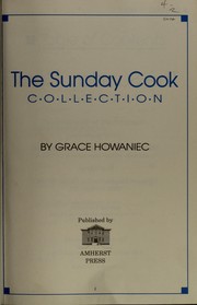 Cover of The Sunday cook collection by Grace Howaniec