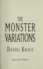 Cover of The monster variations by Daniel Kraus