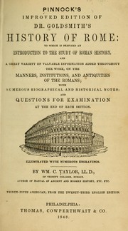 Front cover of The Roman history, from the foundation of the City of Rome, to the destruction of the Western Empire by Oliver Goldsmith