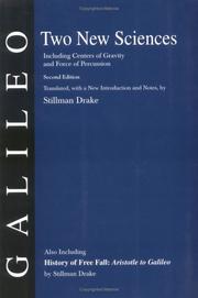 Front cover of Two New Sciences and Drake's History of Free Fall by Galileo Galilei