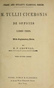 Front cover of ... M. Tullii Ciceronis De officiis by Cicero