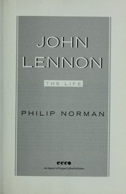 Cover of John Lennon by Norman, Philip