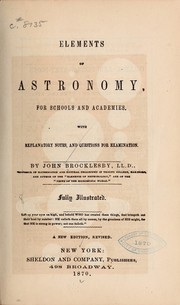 Front cover of Elements of astronomy ... by John Brocklesby