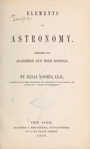 Cover of The elements of astronomy by Elias Loomis