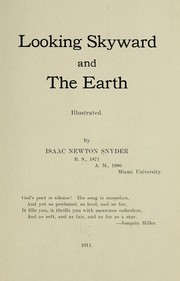 Front cover of Looking skyward and the earth, illustrated by Isaac Newton Snyder