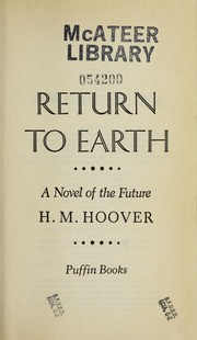 Cover of Return to earth by H. M. (Helen Mary) Hoover