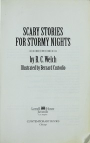Front cover of Scary stories for stormy nights by R. C. Welch