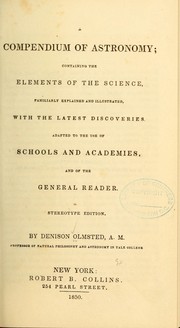 Cover of A compendium of astronomy by Denison Olmsted