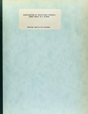 Front cover of Investigation of theta-pinch produced shock waves in a plasma by Charles Leslie Christensen