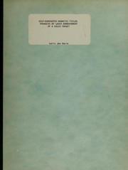 Front cover of Self-generated magnetic fields produced by laser bombardment of a solid target by Larry Joe Davis
