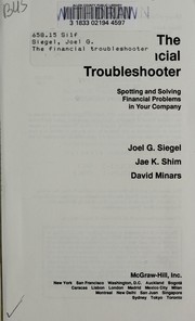 Cover of The financial troubleshooter by Joel G. Siegel