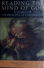 Front cover of Reading the mind of God by Jame Trefil