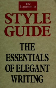 Front cover of Economist Style Guide by Penny Butler