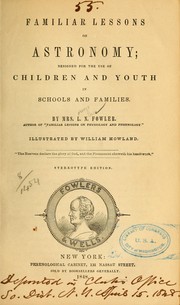 Front cover of Familiar lessons on astronomy by Lydia F. Fowler