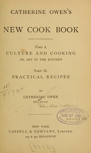 Cover of Catherine Owen's new cook book .. by Helen Alice (Matthews) Nitsch