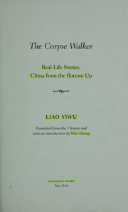 Cover of The corpse walker by Yiwu Liao