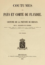 Cover of Coutumes des pays et comté de Flandre by Belgium. Commission royale pour la publication des anciennes lois et ordonnances de la Belgique