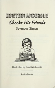 Front cover of Einstein Anderson shocks his friends by Seymour Simon