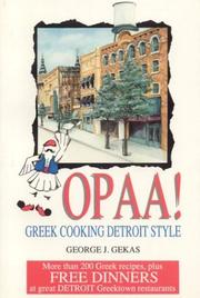 Cover of Opaa! by George J. Gekas