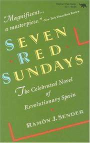 Front cover of Siete domingos rojos by Ramón J. Sender