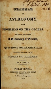 Front cover of A grammar of astronomy by J. Towle