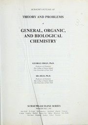 Cover of Schaum's outline of theory and problems of general, organicand biological chemistry by George Odian