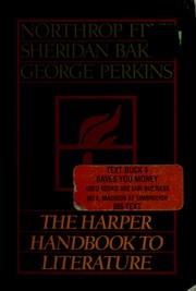 Front cover of The Harper handbook to literature by Northrop Frye