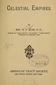 Cover of Celestial empires by E. F. Burr