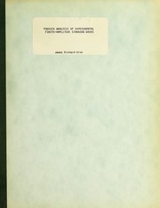 Front cover of Fourier analysis of experimental finite-amplitude standing waves by James Richard Winn