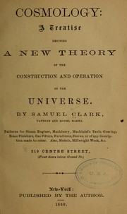 Cover of Cosmology by Samuel Clark