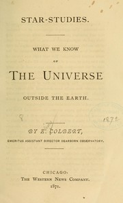 Cover of Star-studies by Elias Colbert