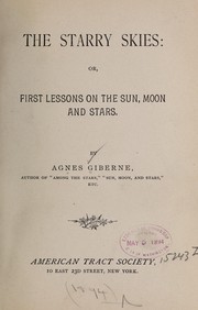 Cover of The starry skies by Giberne, Agnes